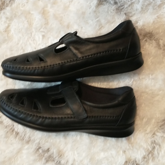 SAS(San Antonio Shoemakers) tripad comfort adjustable black casual shoes - Picture 2 of 8